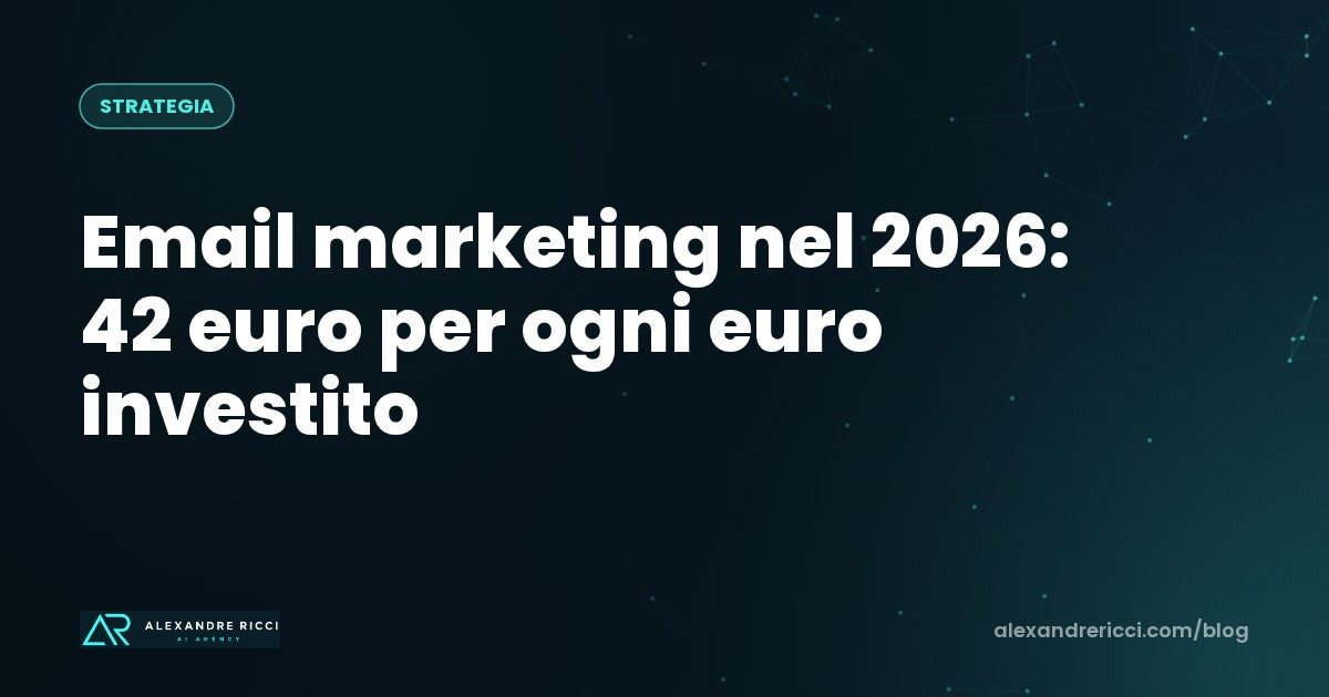 Email marketing en 2026 : 42 euros de retour pour chaque euro investi. Pourquoi la plupart des ecommerce l'ignorent encore