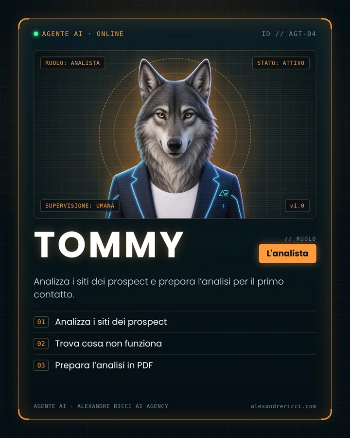Tommy, L’analista, agente AI